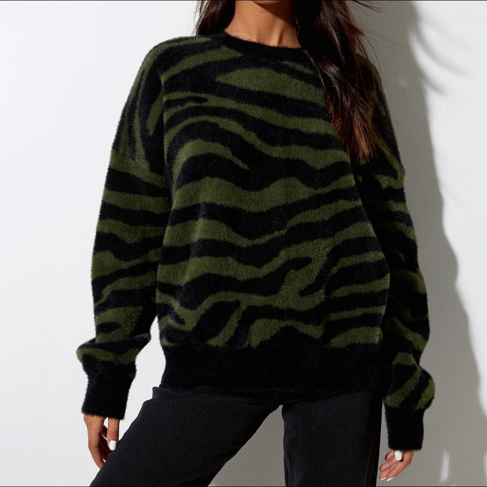 Motel Elena Zebra Oversized Sweater